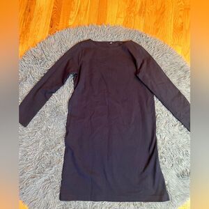 Muji Navy Above Knee Cotton Mini Dress Size S